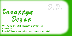 dorottya dezse business card